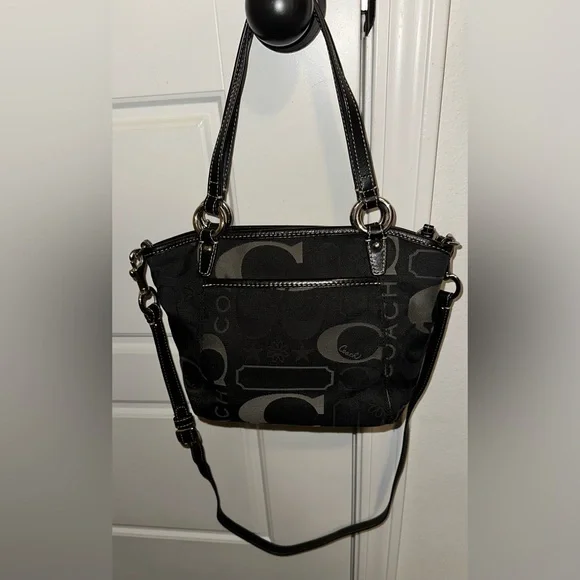 Coach black and gray shoulder bag - Picture 3 of 12